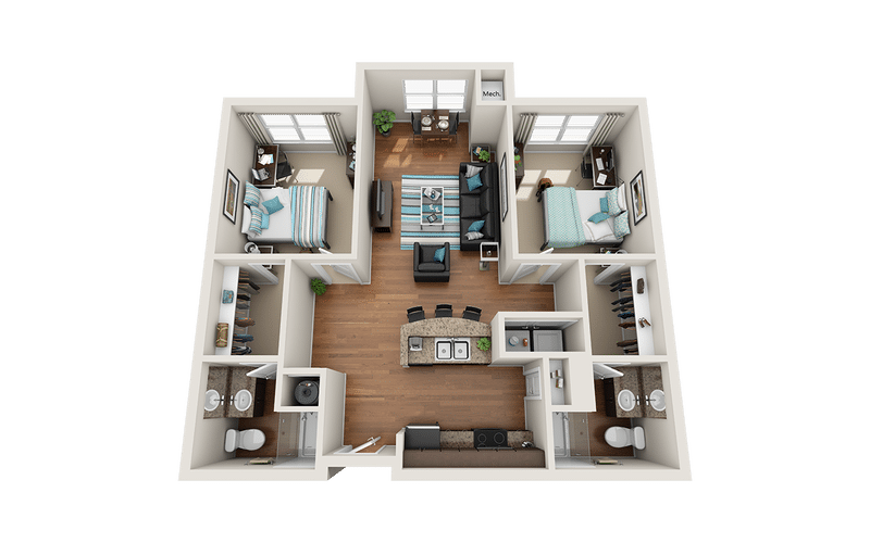 2x2 flats at carrs hill athens fach